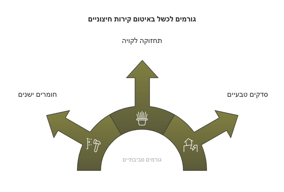 איטום קירות חיצוניים